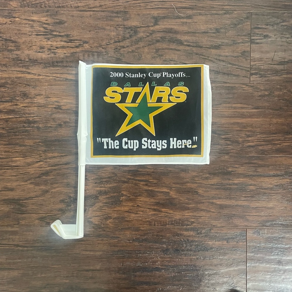 Vintage 2000 Stanley Cup Playoffs Dallas Stars Window Flag